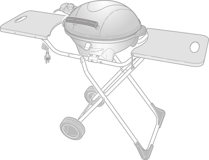 Actual product image Ohmex Barbecue grill with trolley GRIL-3660 (1.50 kW)