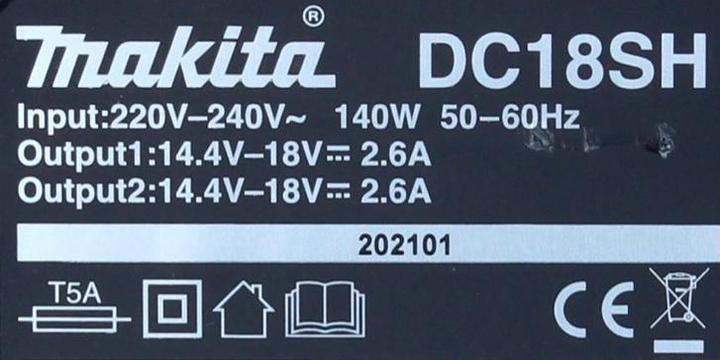 Produktbild Makita Power Source Kit 18 V mit 2x BL 1860 B 6,0 Ah Akku ( 197422-4 ) + DC 18 SH Doppel Ladegerät ( (18 V)