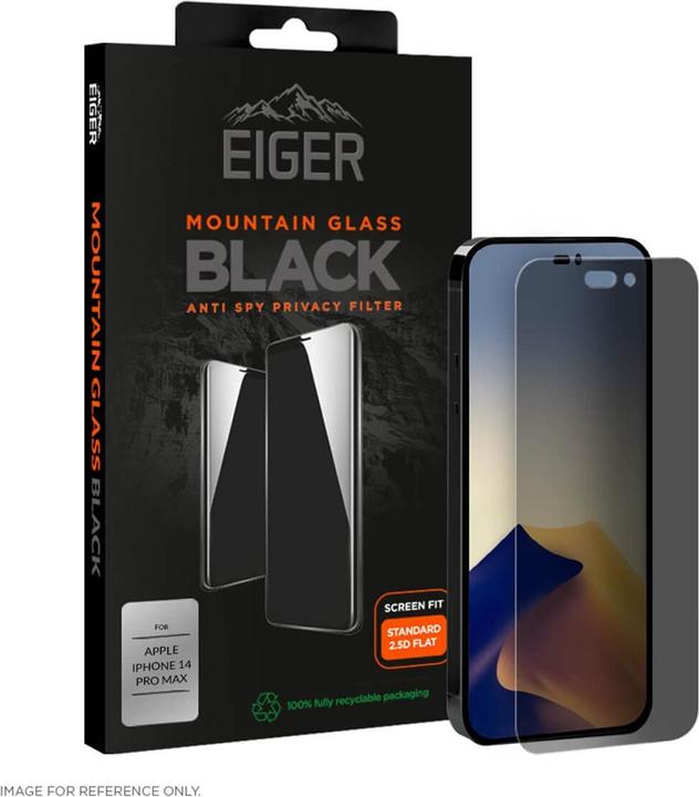 Image du produit Eiger Mountain Glass Black (1 pièce(s), Apple iPhone 14 Pro Max)
