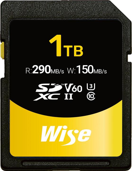 Image du produit Wise 1TB SDXC UHS II V60 Memory Card (1000 Go, SDXC, U3, UHS-II)