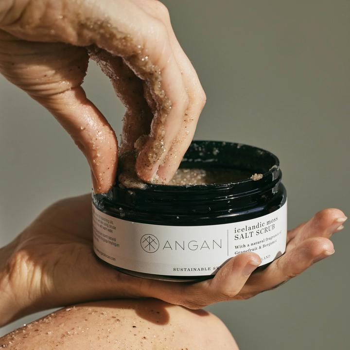 Actual product image Angan Icelandic Moss Salt Scrub (100 ml)