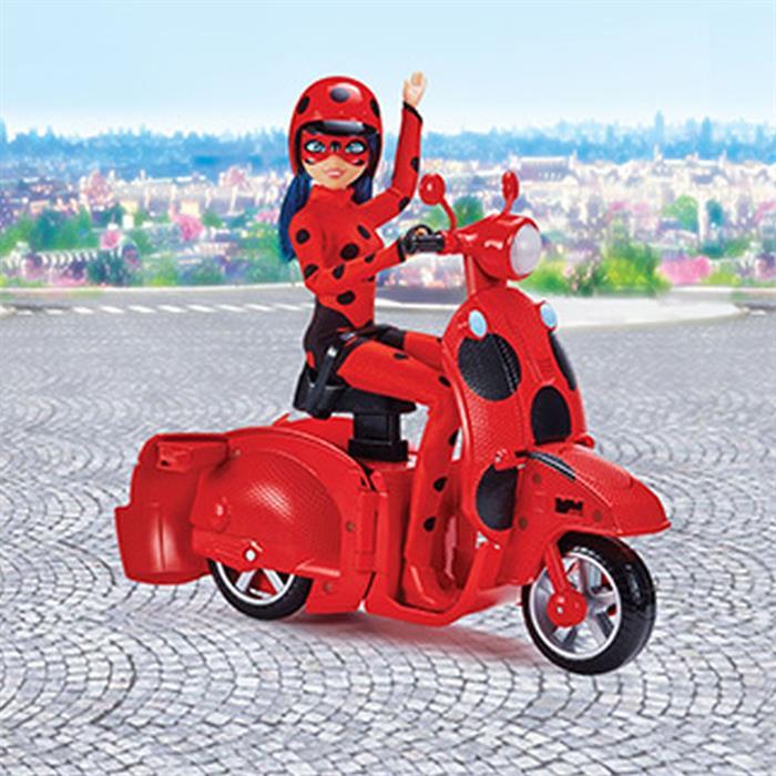 Actual product image Bandai Miraculous Ladybug Scooter with Doll