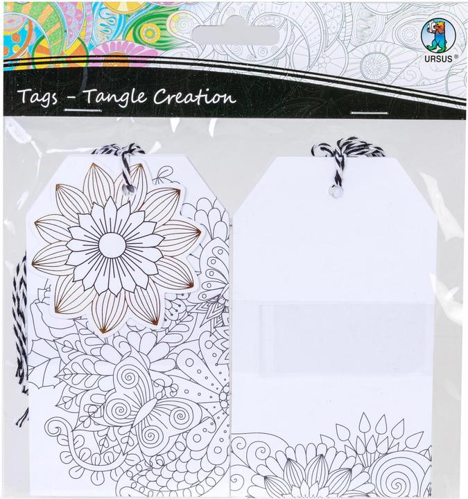 Produktbild Ursus Geschenkanhänger Blume 7 x 12 cm, 10 Stück (Geschenkverzierung, 10 x)