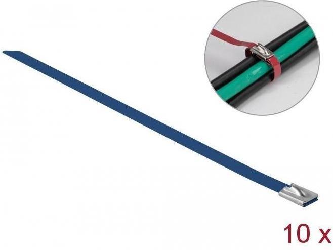 Image du produit Delock Colliers de serrage en acier inoxydable 500x7,9 10 pcs. (Serre-câbles métalliques, 500 mm, 10 pcs)
