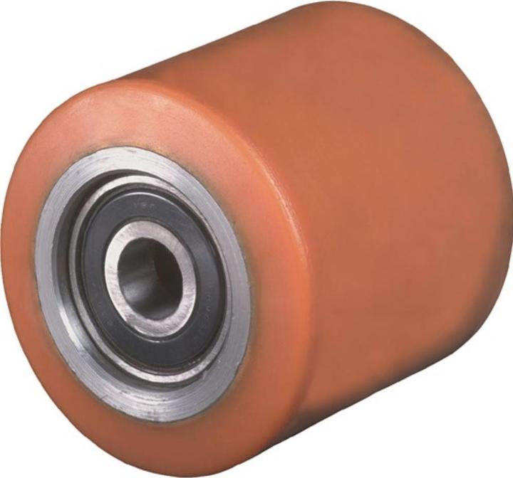 Actual product image BS Rollen Fork roller PUR Hub l. 54 mm Wheel-w. 54 mm Wheel-Ø 80 mm