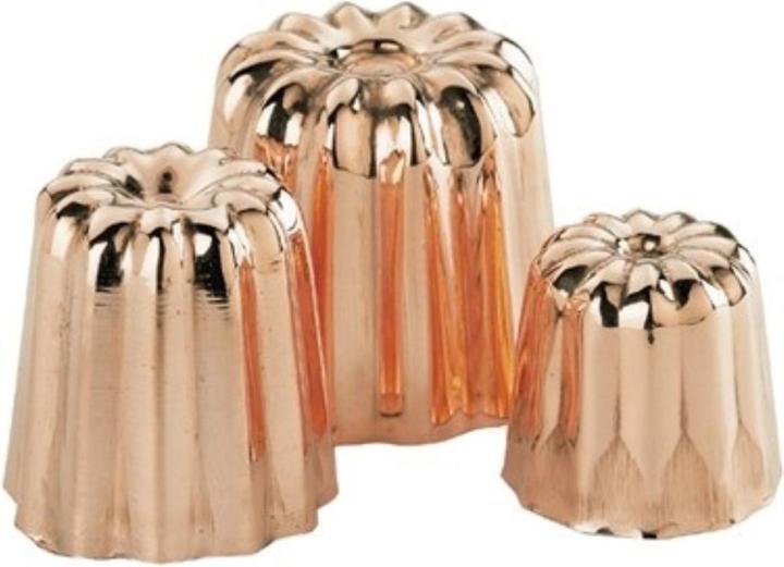 de Buyer Teglia per torte Cannelés in rame (3.50 cm)