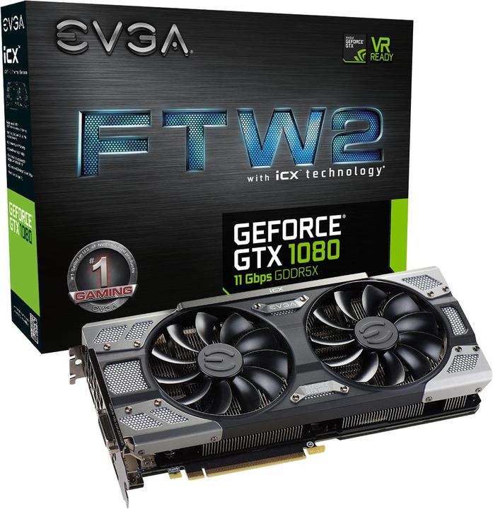Actual product image EVGA GeForce GTX 1080 FTW 2 Gaming (8 GB)
