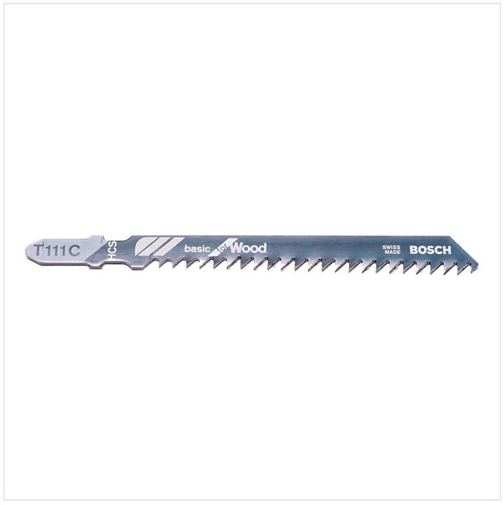 Image du produit Bosch Professional Zubehör Lame de scie sauteuse T 111 C Basic for Wood, pack de 5
