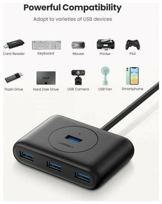 Produktbild Ugreen Hub USB 3.0 4in1 (USB-C, 4 Ports)