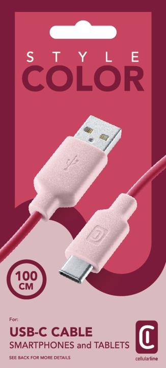 Actual product image Cellularline Stylecolor (1 m, USB 2.0)