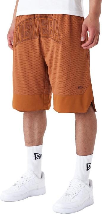 Actual product image New Era Overized Mesh Basketball Shorts earth brown (XL)