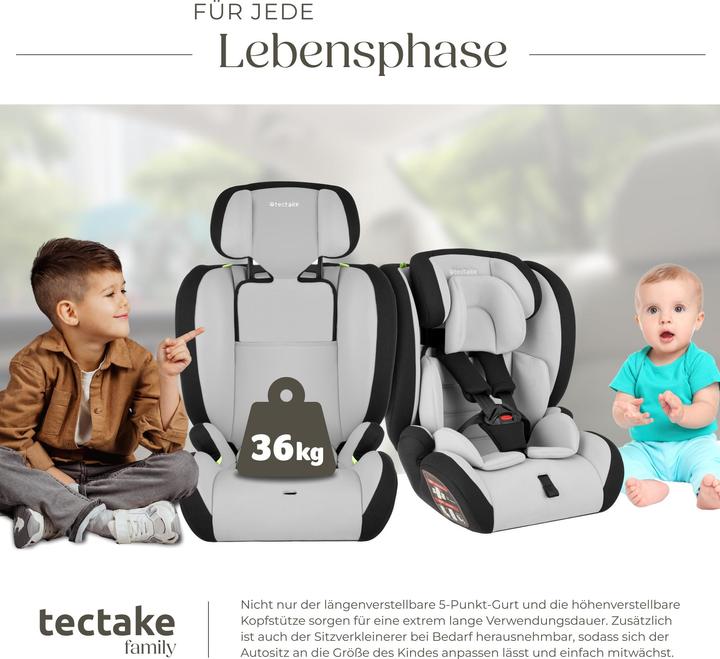 Image du produit tectake Siège auto SOPHIE avec protection contre les chocs latéraux (Siège pour enfant, Norme ECE R129/i-Size)