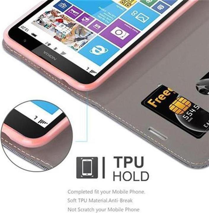 Actual product image Cadorabo Book Jeans Optics Cover (Nokia Lumia 1320)