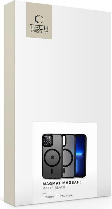 Produktbild Tech-Protect Magmat Magsafe Iphone 12 Pro Max Matte Black (Apple iPhone 12 Pro Max)