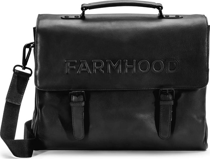 Farmhood Memphis Aktentasche XXL 3 Fächer Leder 39 cm