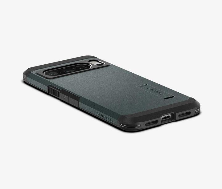 Actual product image Spigen Google Pixel 8 Pro Case Tough Armor Abyss Green (Google Pixel 8 Pro)