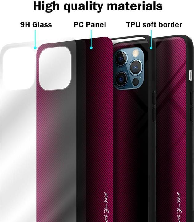 Image du produit Cadorabo TPU Étui en verre rayé (Apple iPhone 13 Pro Max)