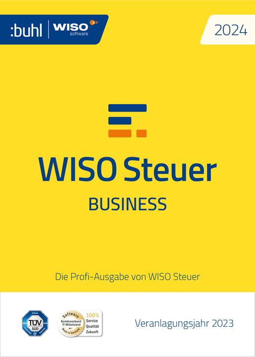 Actual product image Buhl Data Service Buhl Data WISO Tax 2024 Business (Download) (1 User, 1 Devices/Users, unlimited)