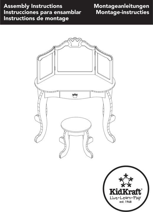 Actual product image KidKraft Princess dressing table (Children sofa)