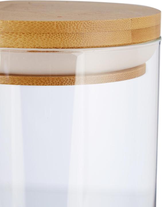 Actual product image Relaxdays Glass Storage Jars, Set of 3 (1 l)