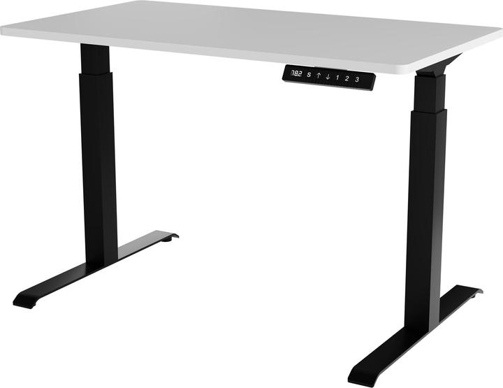 Cama Desk with electric height adjustment MOON 121x67x72-120 Black/White