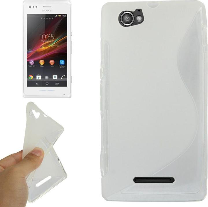 Actual product image König Design Mobile Phone Case TPU Protective Cover for Sony Xperia M C1904 C1905 Transparent