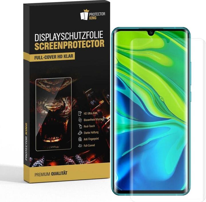 Produktbild Protectorking 3x Premium Displayschutzfolie 3D KLAR (3 Stück, Xiaomi Mi Note 10 Pro)