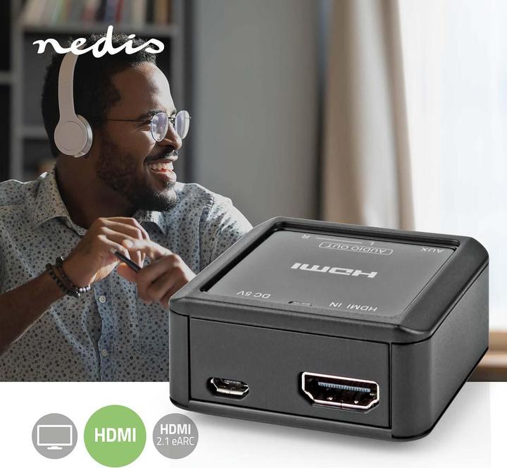 Image du produit Nedis Convertisseur audio numérique | 1 voie | Connecteurs - Entrée : HDMI™ Input | Connecteurs - Output :