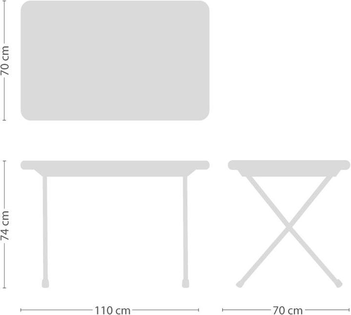 Actual product image Arc en Ciel folding table rectangular