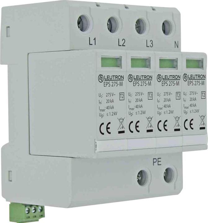Leutron 380613 EPS T2/4+0-275-FM Surge protection device Surge protection for: Distribution cabinets