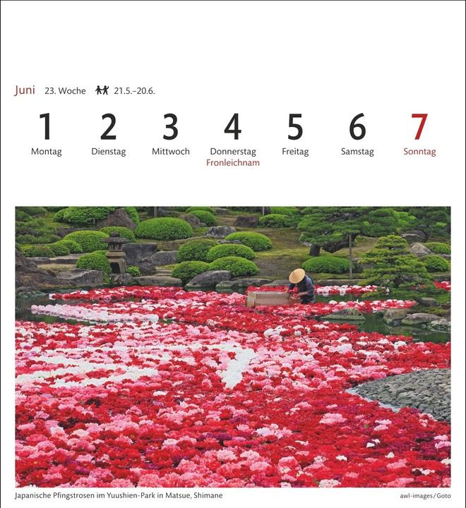 Image du produit Harenberg Japan Sehnsuchtskalender 2026 - Wochenkalender mit 53 Postkarten (Couverture rigide, Allemand)