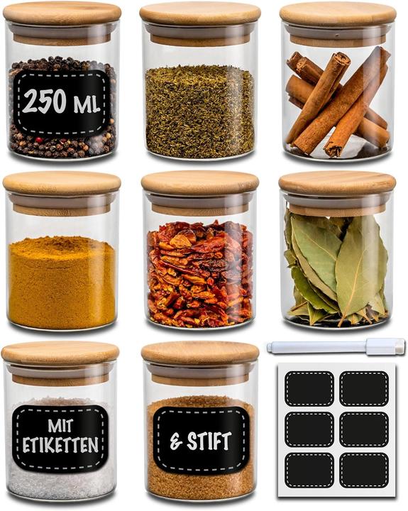 Actual product image Praknu Gewürzgläser Set (0.25 l)