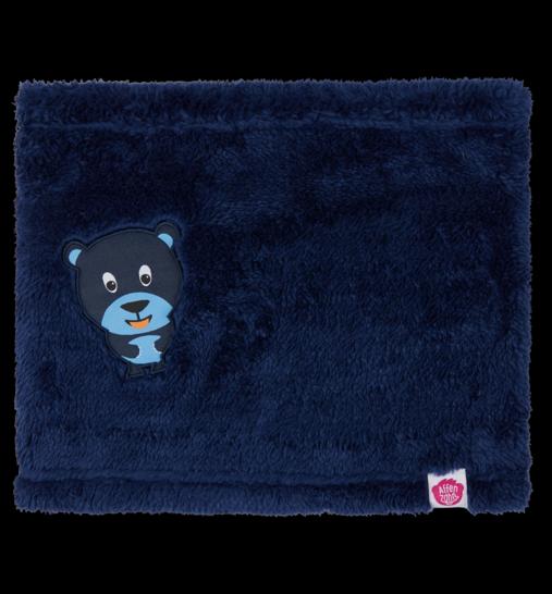 Affenzahn Schal Bär recyceltes Fleece navy