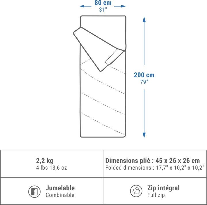 Image du produit Quechua Arpenaz 10 Coton (190 cm)