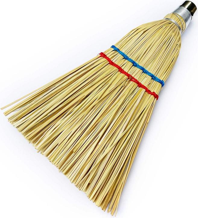 Produktbild Mojawo Strohbesen Kehrbesen Handfeger Zimmerbesen Hexenbesen L28xB14cm (1 Stk.)
