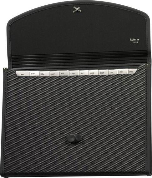 Actual product image Kolma Compartment folder Selection A4 Recycling 12 tabs black (A4, 1 x)