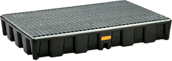 Produktbild Cemo Auffangwanne 120 x 80 x 18 cm PE 120 HD mit Stahlgitterrost (1.20 m)
