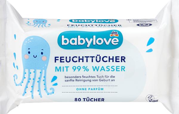 Produktbild dm babylove Feuchttücher (80 Stück)