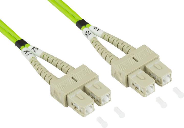 Actual product image Good Connections Alcasa LW-820SC5 Fiber Optic Cable 20m LSZH OM5 SC Green (S/UTP, CAT7, 20 m)