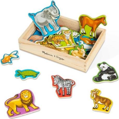 Image du produit Melissa & Doug 20 aimants pour animaux en bois (20 x)