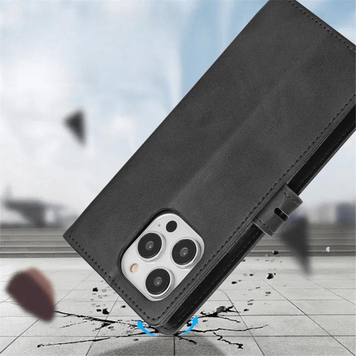 Produktbild Cover-Discount iPhone 15 Pro - Premium Handyhülle Etui schwarz (Apple iPhone 15 Pro)