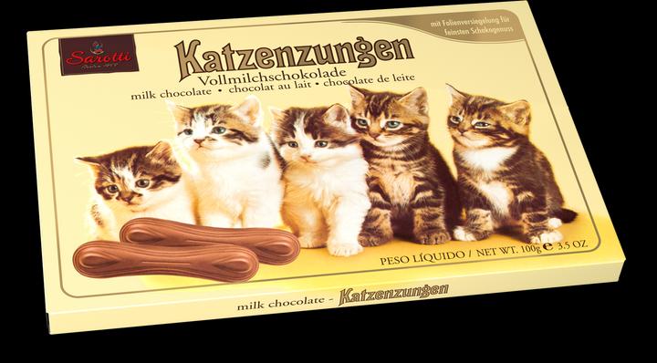 Produktbild Sarotti Schokolade Katzenzungen Vollmilch 100g (100 g)