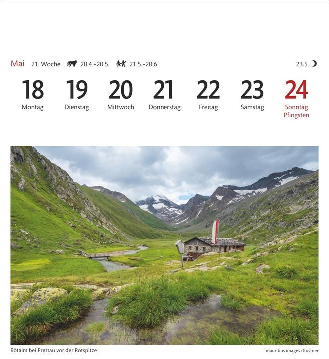 Immagine prodotto Harenberg Südtirol Sehnsuchtskalender 2026 - Wochenkalender mit 53 Postkarten (Copertina rigida, Tedesco)