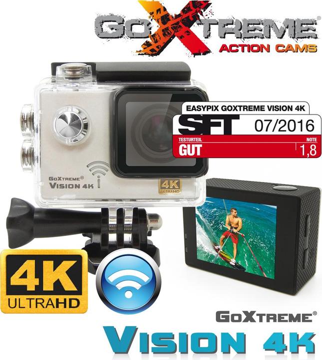 Image du produit Easypix GoXtreme Vision 4K ULTRA HD argent HD (24p, 4K, WiFi)