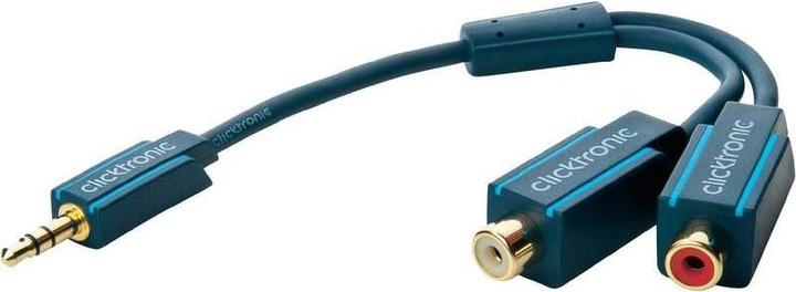 Produktbild Goobay MP3 Y-Adapter (0.10 m, 3.5mm Klinke (AUX), Cinch)
