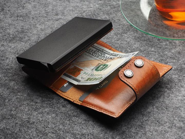 Actual product image Pularys Wallet DOPPIO credit card holder