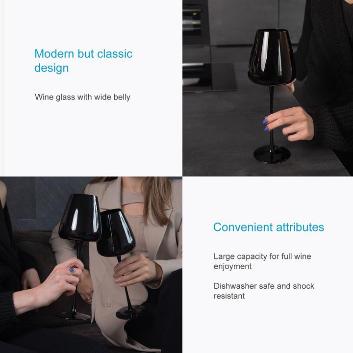 Immagine prodotto Intirilife Set di bicchieri da vino per vino rosso vino bianco (50 cl, 4 Occhiali, Set di bicchieri da vino)
