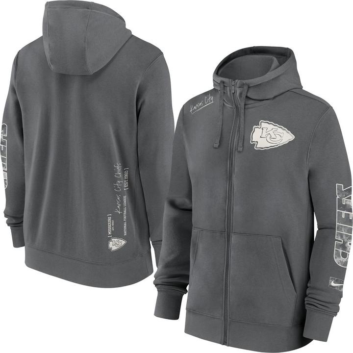 Nike Kansas City Chiefs Full-Zip Fleece Hoodie XL (XL)