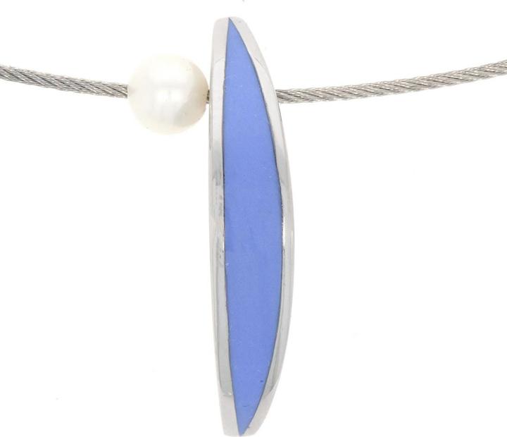 Xen Atelier Collier lila mit Süsswasserzuchtperle 45 cm (Edelstahl, 45 cm)