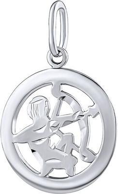 Silvego Silver pendant zodiac sign Sagittarius - round SILVEGOB10283S12